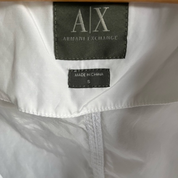 Armani Exchange AX cropped lightweight bomber jacket/blouse - Picture 3 of 7